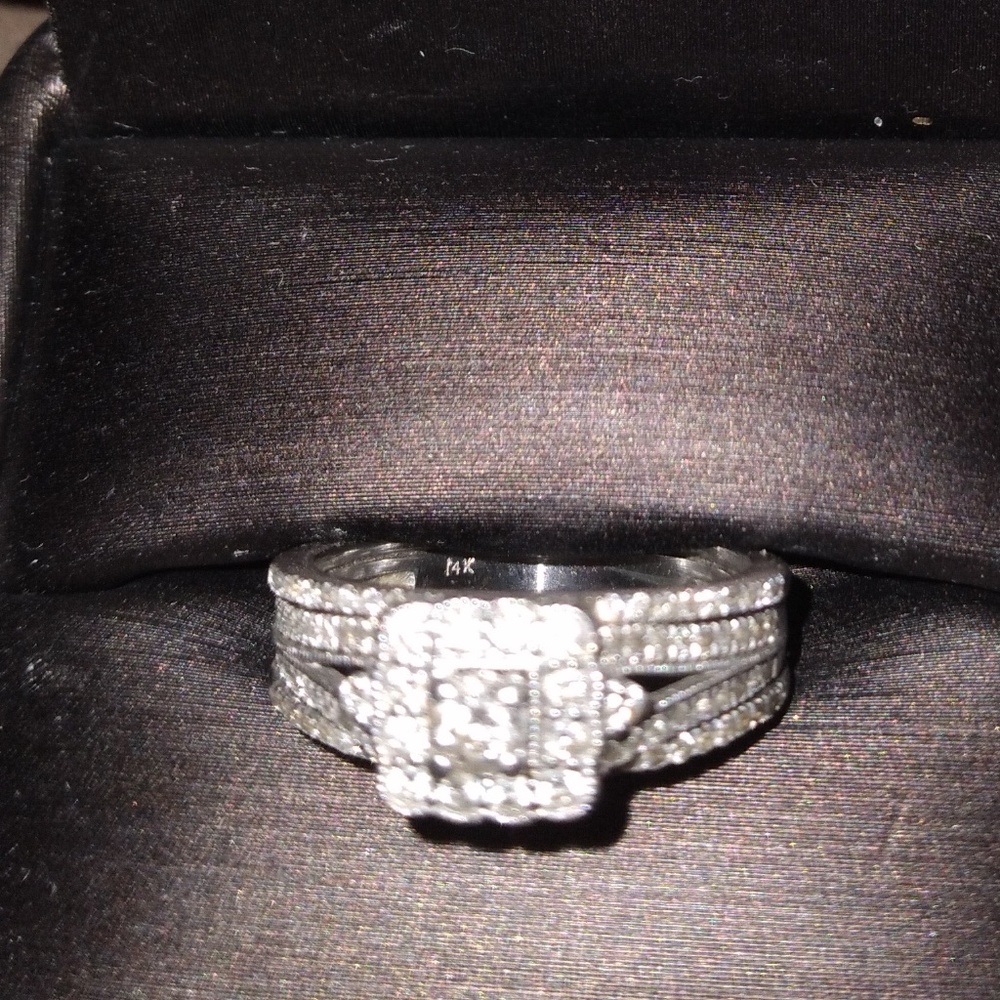Diamond Engagement Ring 14k white gold - Picture 3 of 7